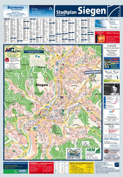 Siegen Tourist Map