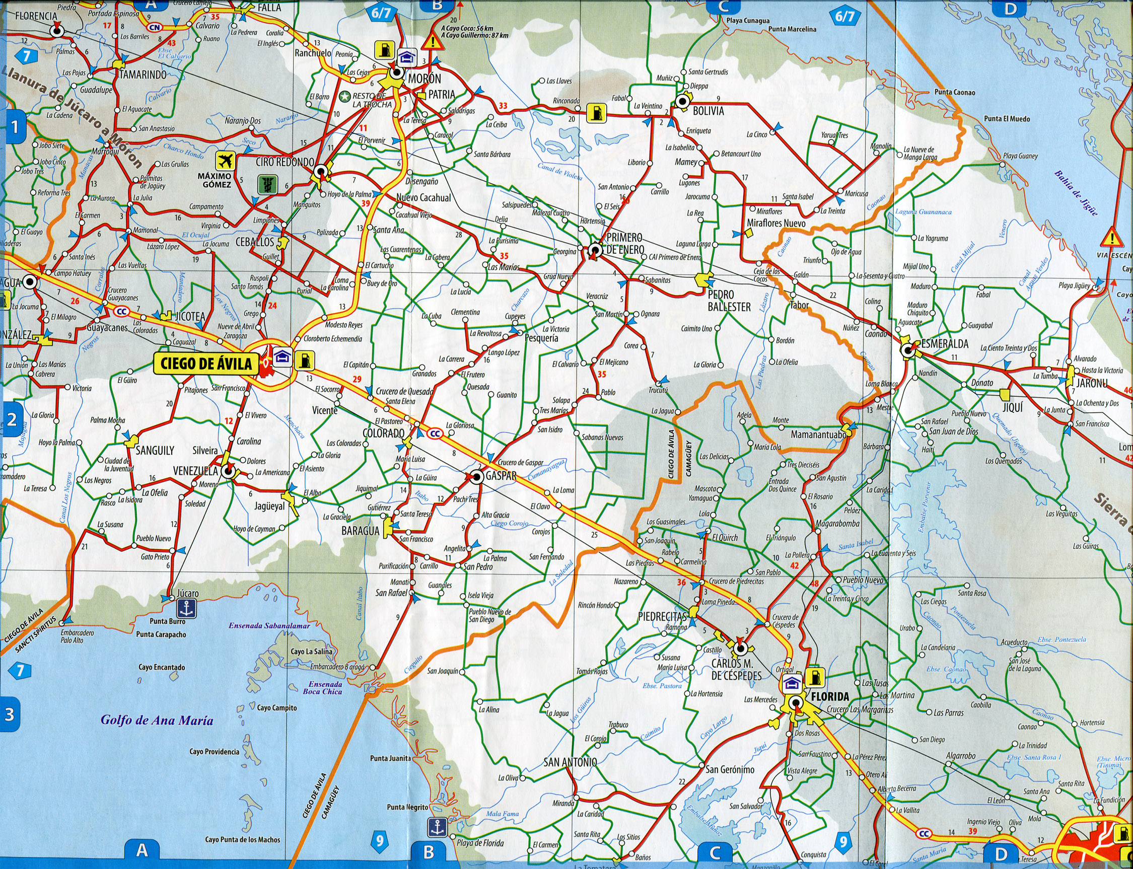 Street map Havana Cuba