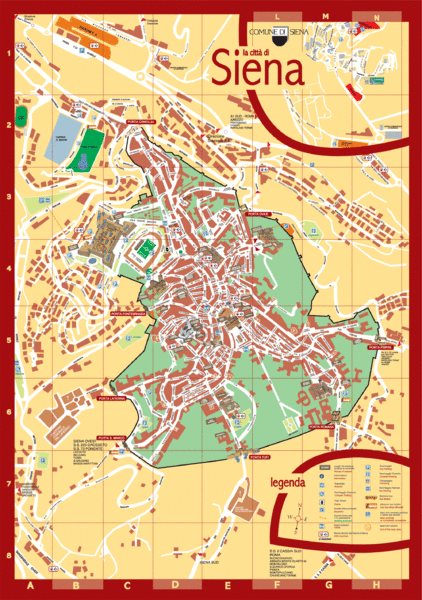 Siena Tourist Map