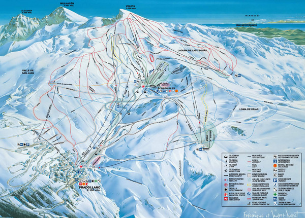 Sierra Nevada Ski Resort Map
