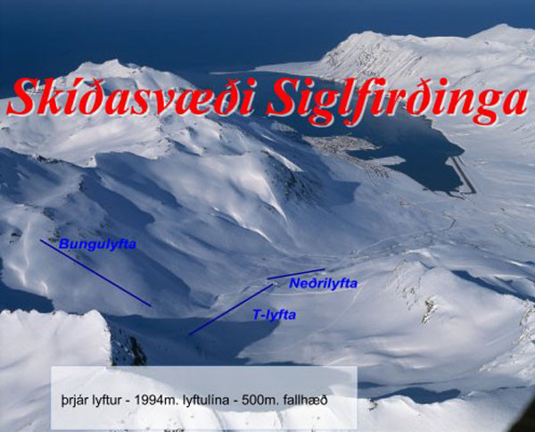 Siglufjordur Ski Trail Map