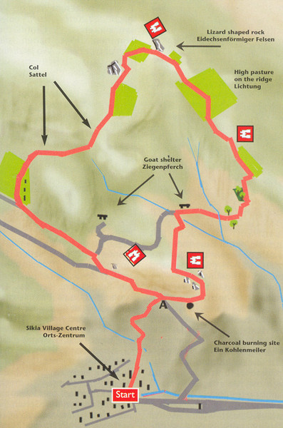 Sikia Circular Walk Map