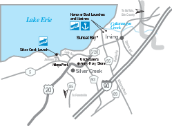 Silver Creek and Irving Map
