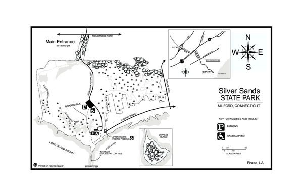 Silver Sands State Park map