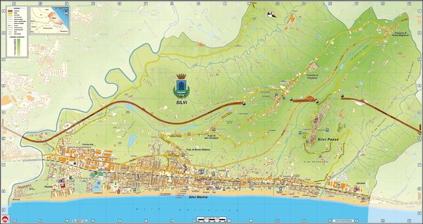 Silvi Marina commune Map
