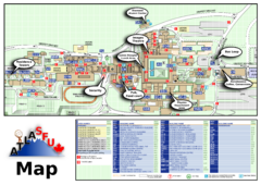 Simon Fraser University Campus Map