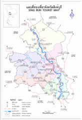 Sing Buri Regional Tourist Map
