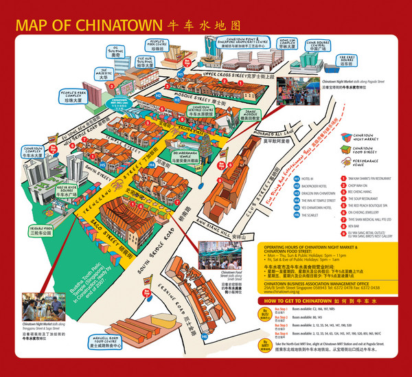 Singapore Chinatown Map