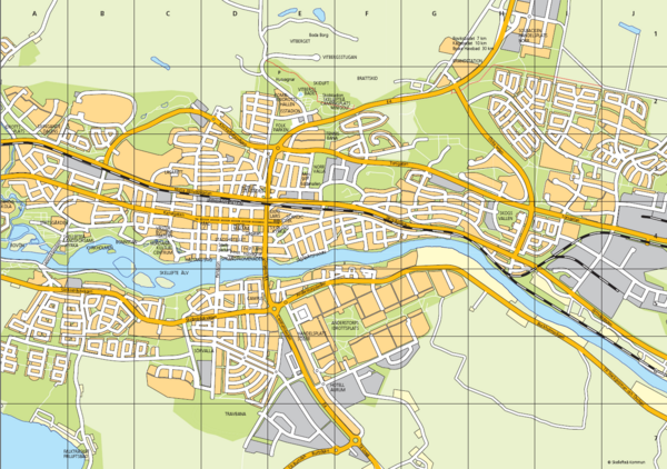 Skellefteå City Map