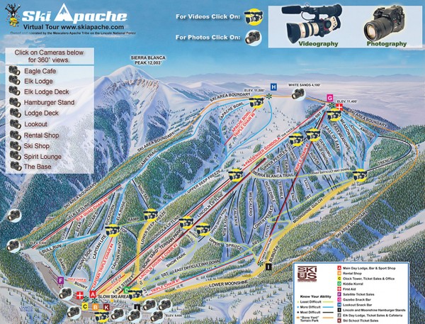 Ski Apache Ski Trail Map