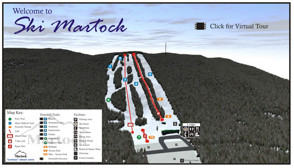 Ski Martock Ski Trail Map Windsor Nova Scotia Canada • mappery