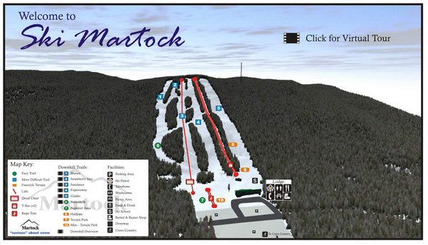 Ski Martock Ski Trail Map