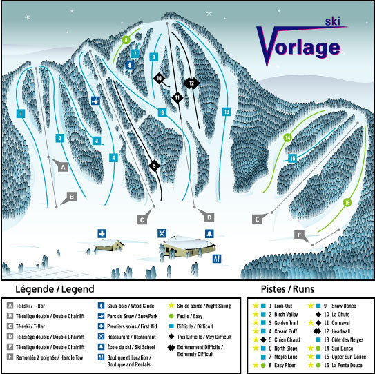Ski Vorlage Ski Trail Map