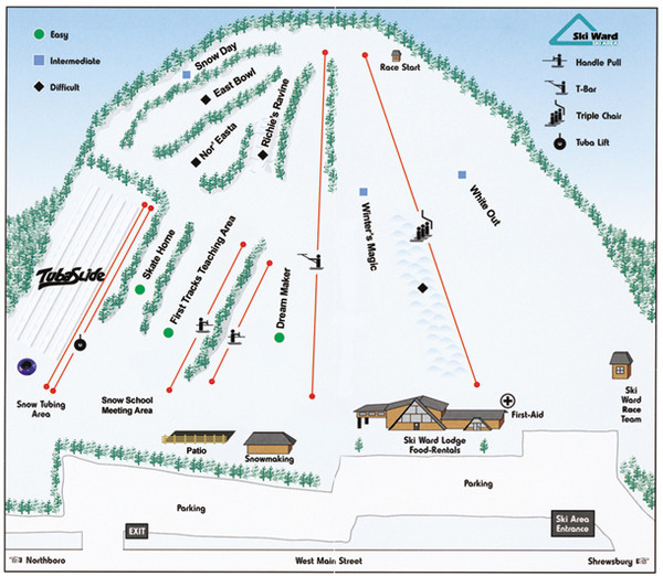 Ski Ward Ski Trail Map