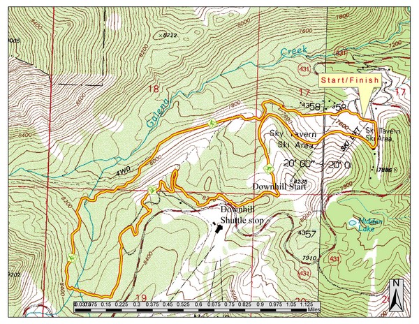 Sky Tavern XC Route Map