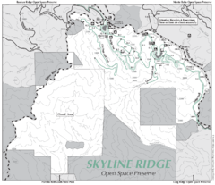 Skyline Ridge Open Space Preserve Map