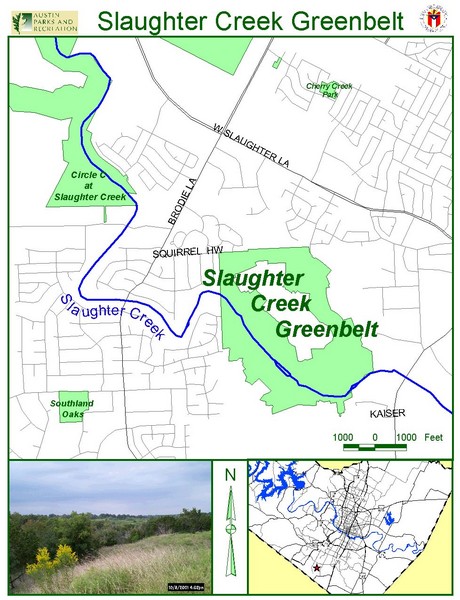 Slaughter Creek Greenbelt Map