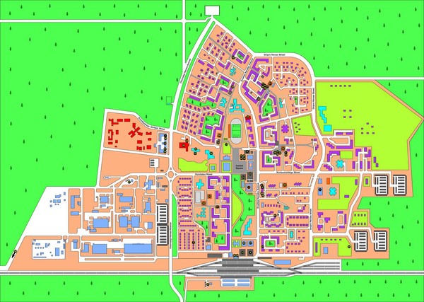 Slavutich Town Map