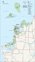 Sleeping Bear Dunes National Lakeshore Map