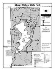 Sleepy Hollow State Park, Michigan Site Map