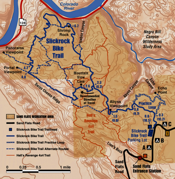 Slickrock Trail Map