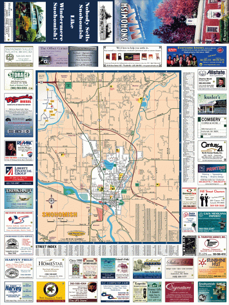 Snohomish tourst map - snohomish washington • mappery