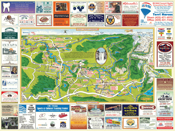 Snoqualmie tourist map