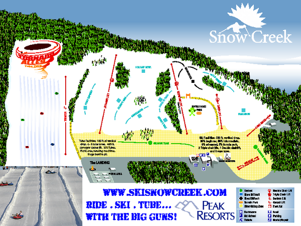 Snow Creek Ski Trail Map