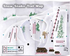 Snow Snake Mountain Ski Trail Map