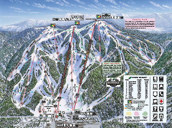 Snow Summit Ski Trail Map