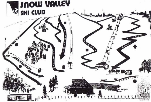Snow Valley Ski Club ? Ski Trail Map