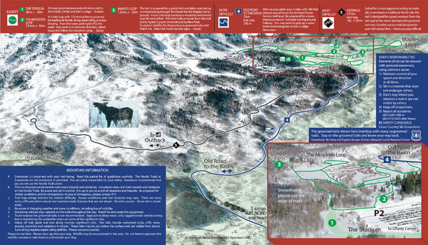 Snowbasin Nordic Trail Map