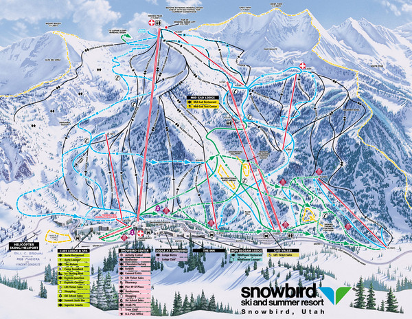 Snowbird Trail Map