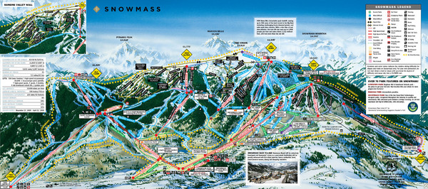 Snowmass Ski Trail Map