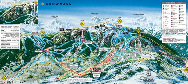 Snowmass Ski Trail Map