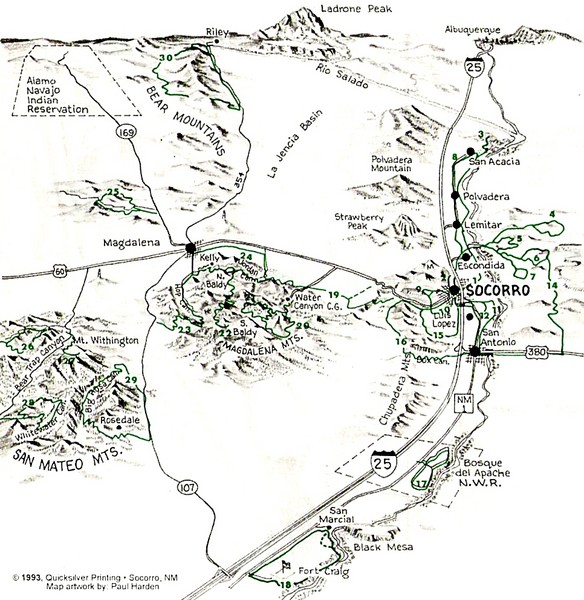 Socorro, New Mexico Guide Map