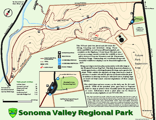 Sonoma Valley Regional Park Map