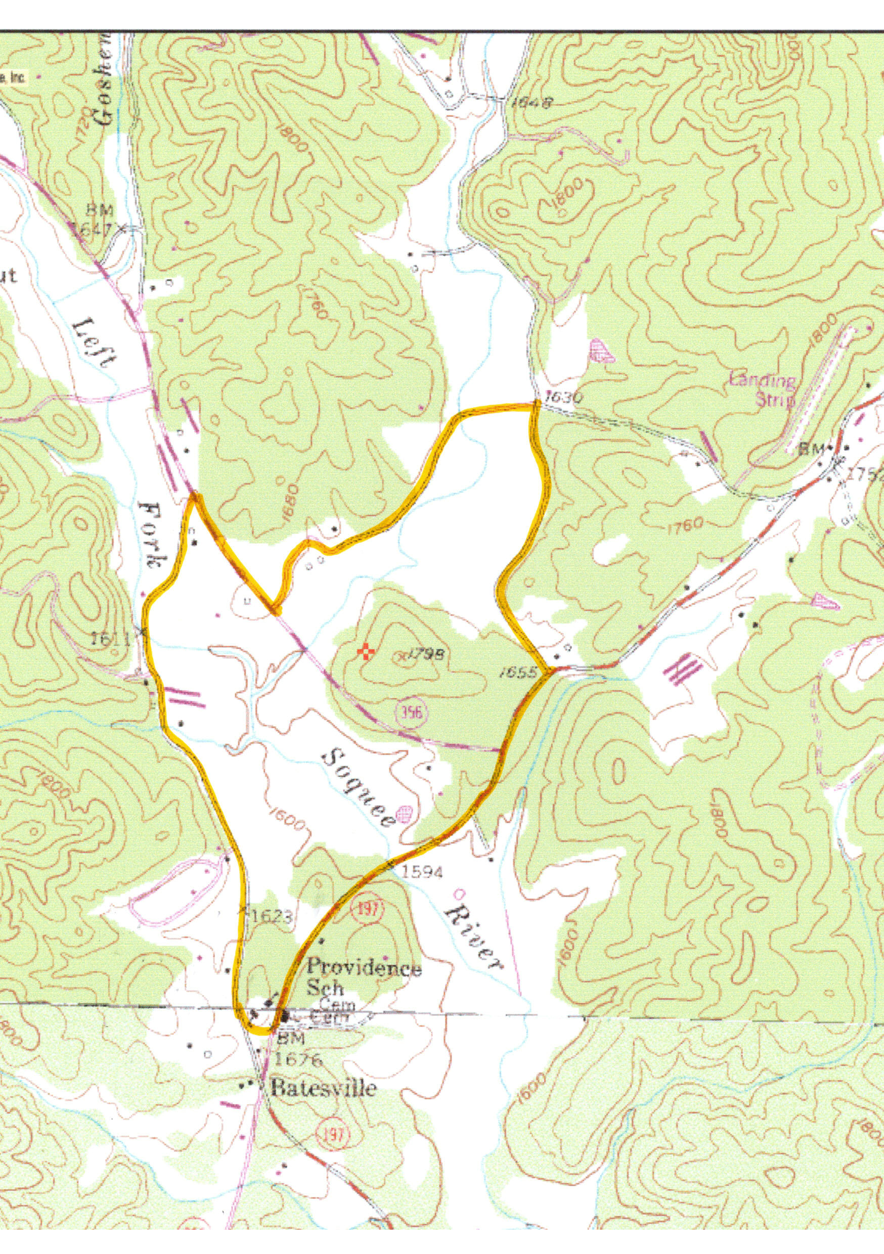 Soque River Ramble 6K Run and Walk Course Elevation Map Batesville
