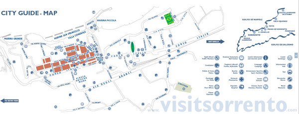 Sorrento Tourist Map