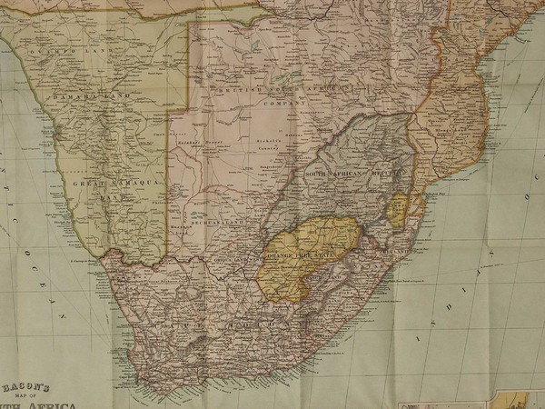 Map Of South Africa 1890 South Africa Historical Map - South Africa • Mappery
