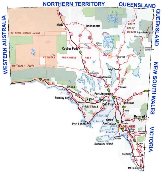 South Australian Map