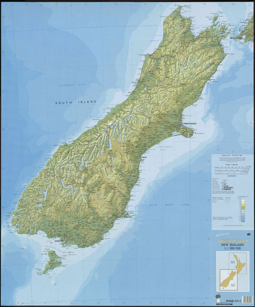 South Island New Zealand Map