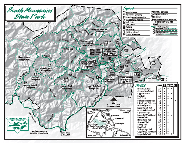 South Mountains State Park map