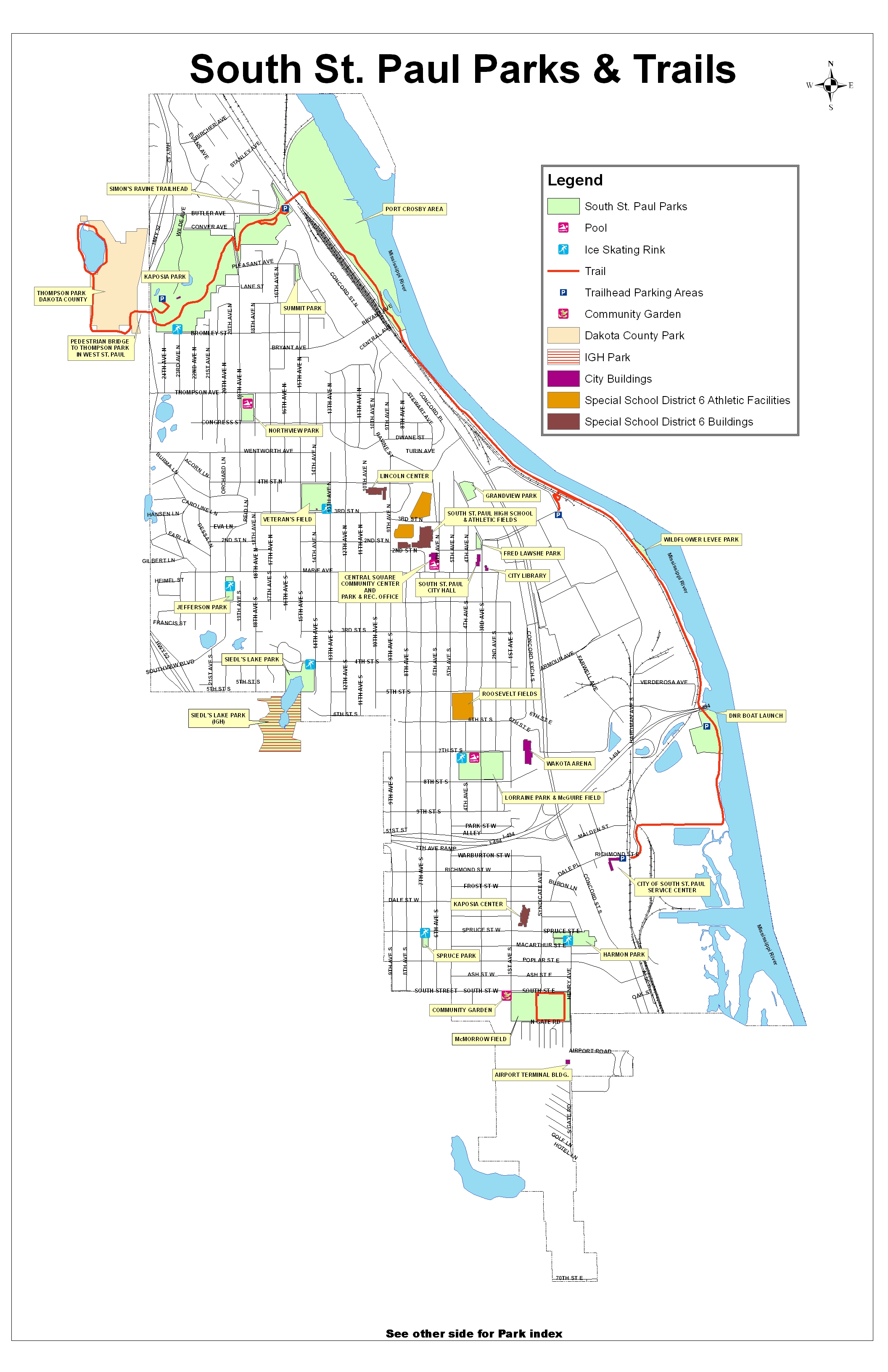 South St Paul Map South St Paul Parks And Trails Map - South St Paul Minnesota • Mappery