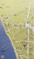 South West Bali Tourist Map