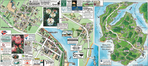 South Whidbey tourist map