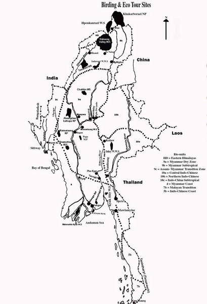 Southeast Asia Ecotourism Map