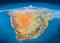 Southern Africa Panorama Map