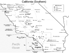 Southern California Airports Map
