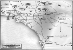 Southern California Sport Climbing Map